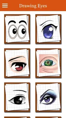 Learn to Draw Eyes android App screenshot 12